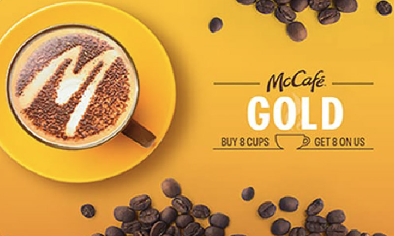 McDonald’s McCafe Membership Card - Gold